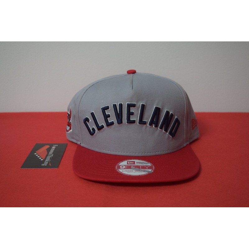 MLB New Era Cleveland Indians Script Snapback 9Fifty A-Frame