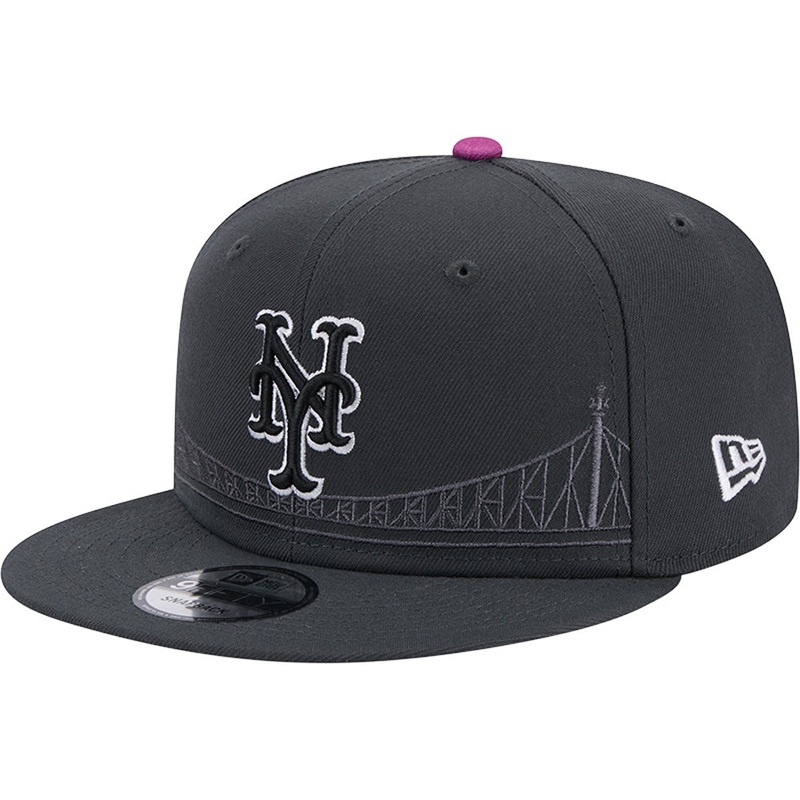 MLB New York Mets New Era City Connect 9FIFTY Snapback Hat – Graphite