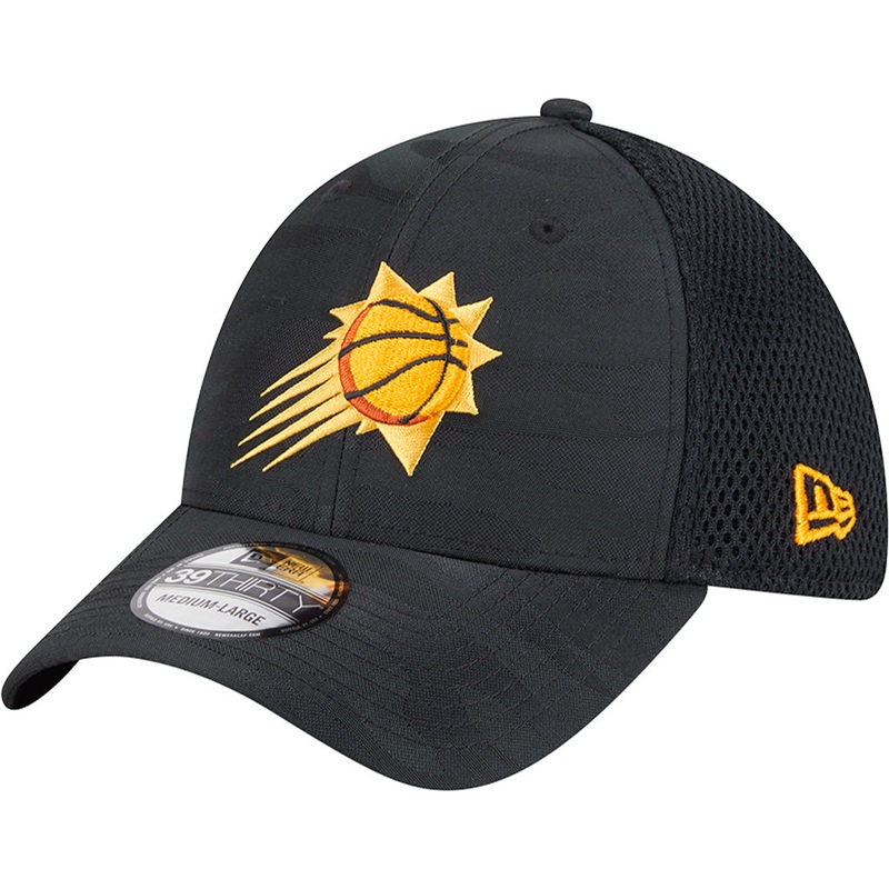 NBA Phoenix Suns New Era Black Camo 39THIRTY Flex Fit Hat – Black