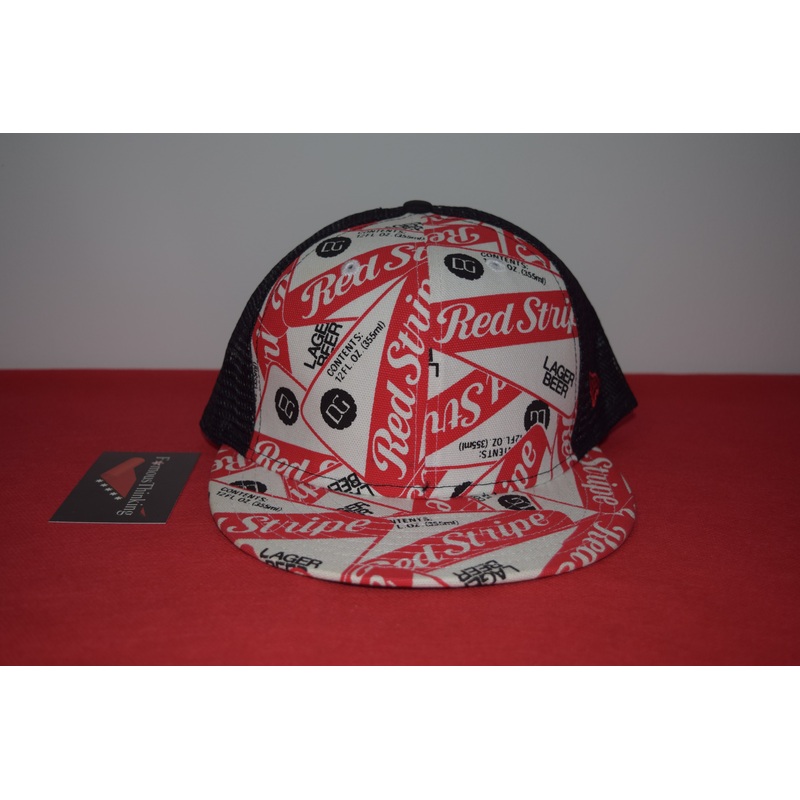 New Era Red Stripe Beer Mesh Snapback 9Fifty VINTAGE