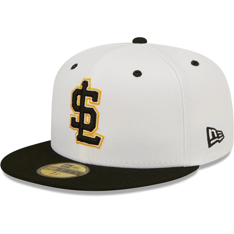 New Era Salt Lake Bees White Alternate Logo Authentic Collection 59FIFTY Fitted Hat