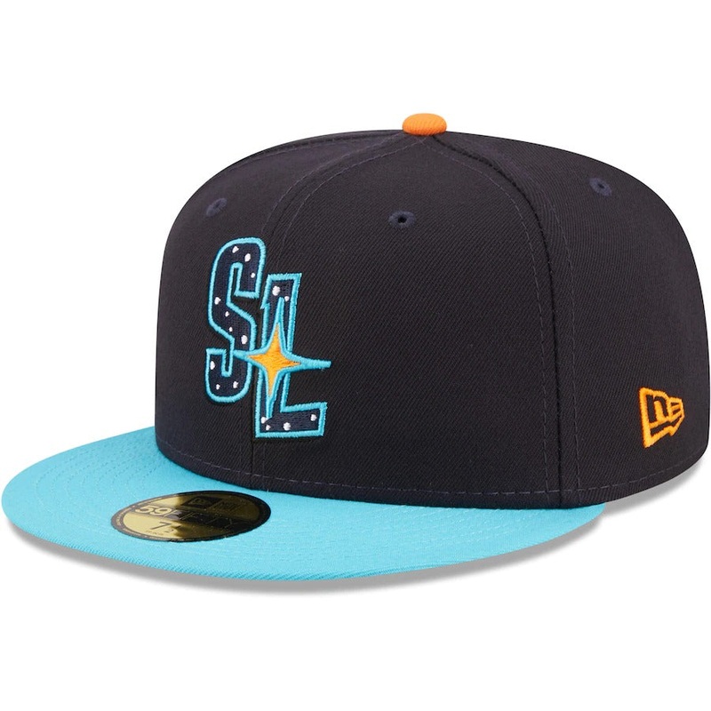 New Era Sugar Land Space Cowboys Black Authentic Collection 59FIFTY Fitted Hat