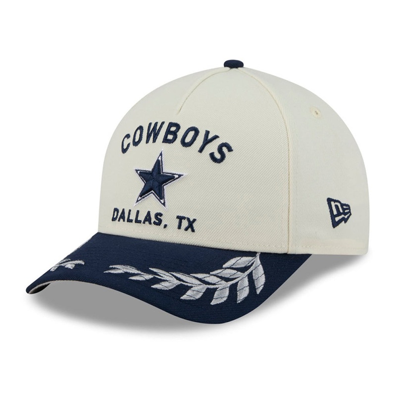 NFL Dallas Cowboys New Era 2025 Draft 39THIRTY Flex Fit Hat – Chrome