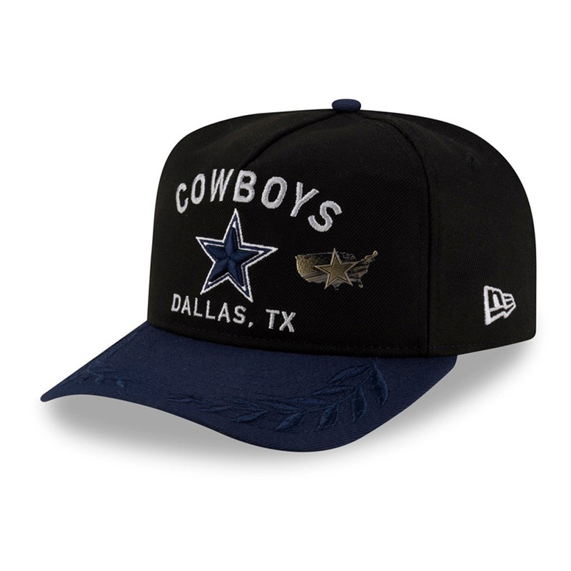 NFL Dallas Cowboys New Era 2025 Draft 59FIFTY A-Frame Fitted Hat – Black