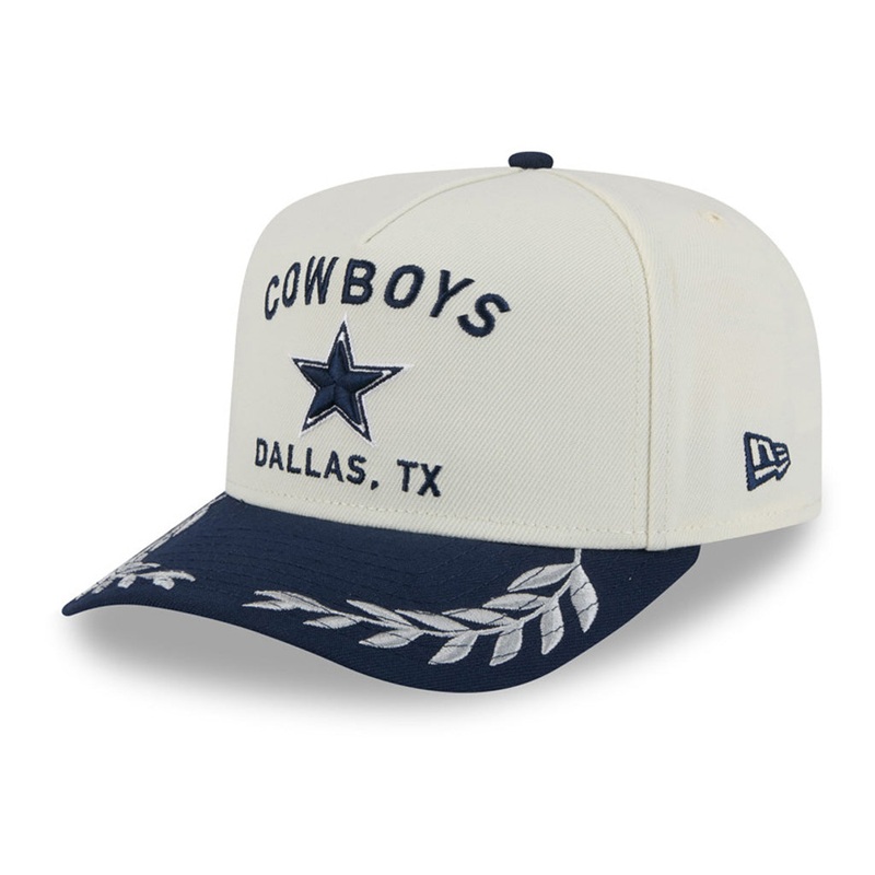 NFL Dallas Cowboys New Era 2025 Draft 9FIFTY A-Frame Hat – Chrome