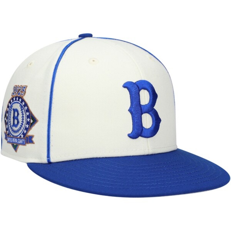 Rings & Crwns  Brooklyn Royal Giants Team Fitted Hat – Cream/Royal