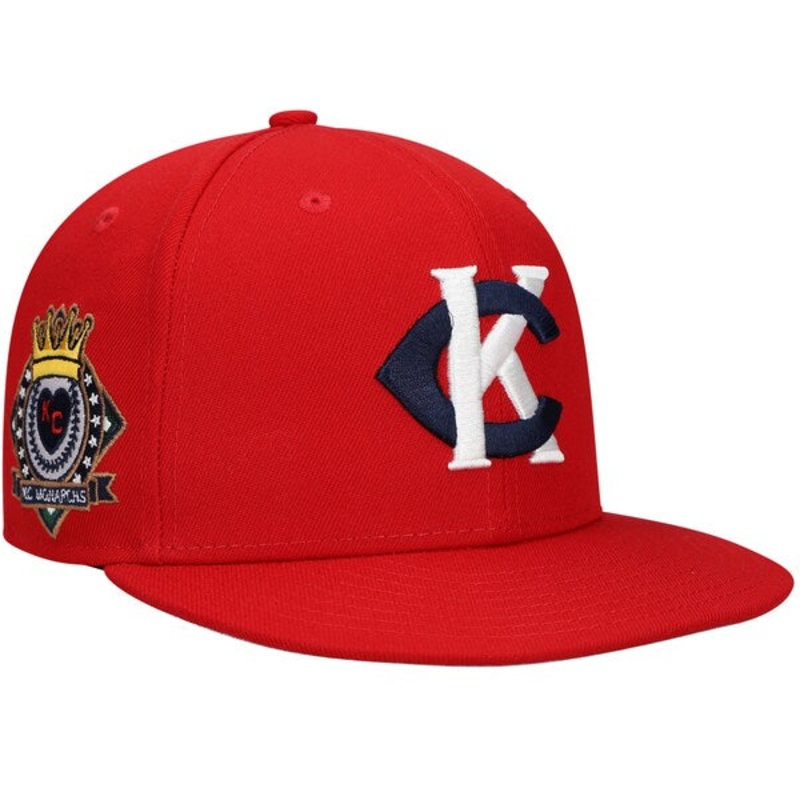 Rings & Crwns  Kansas City Monarchs Team Fitted Hat – Red