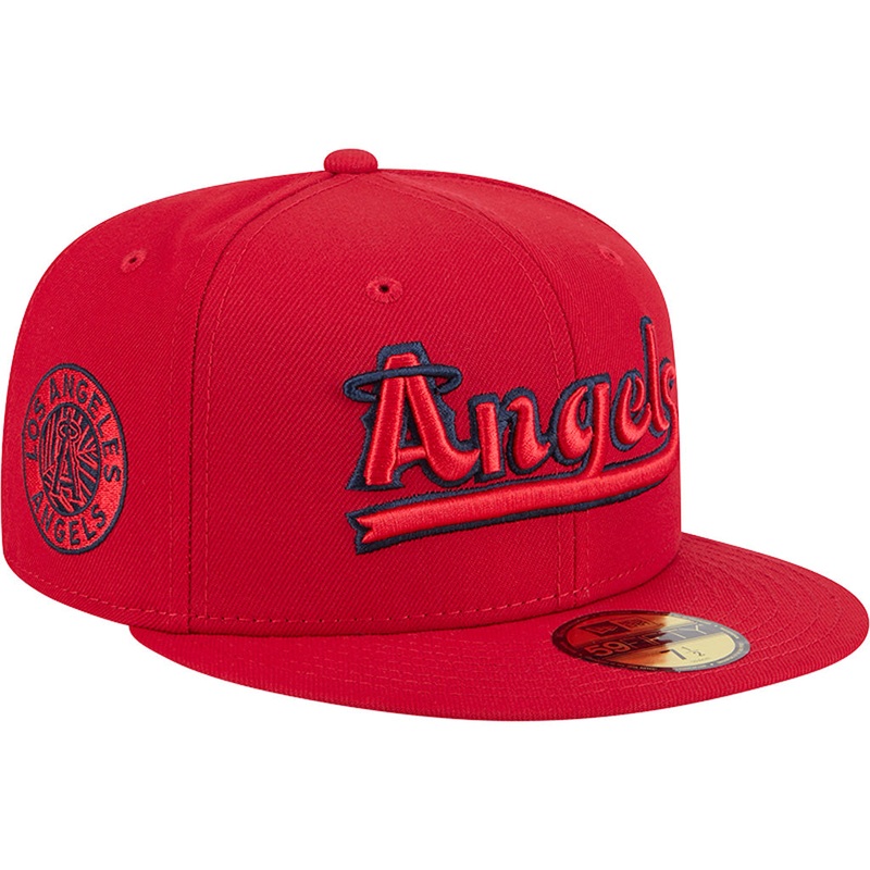 MLB Los Angeles Angels New Era City Connect Fan Pack 59FIFTY Fitted Hat – Red