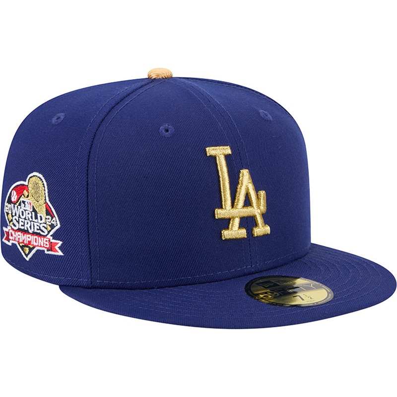 MLB Los Angeles Dodgers New Era Gold World Series Champion 59FIFTY Fitted Hat – Blue
