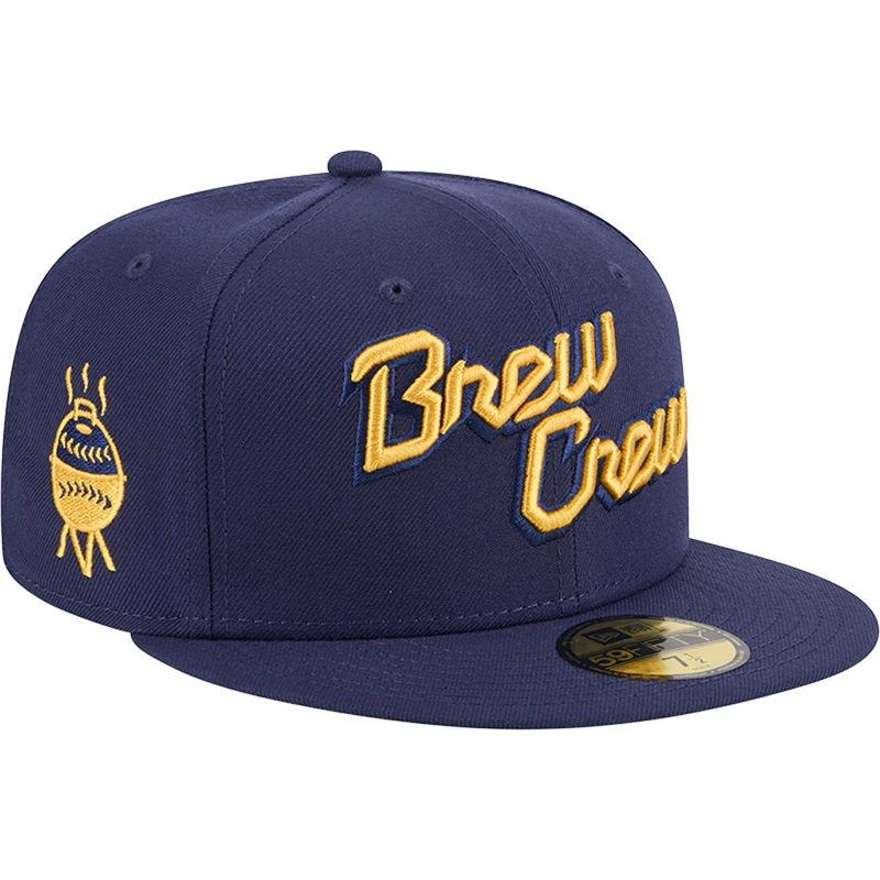 MLB Milwaukee Brewers New Era City Connect Fan Pack 59FIFTY Fitted Hat – Blue