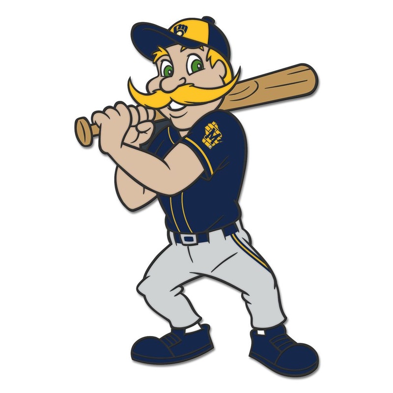 MLB Milwaukee Brewers WinCraft Mascot Enamel Pin