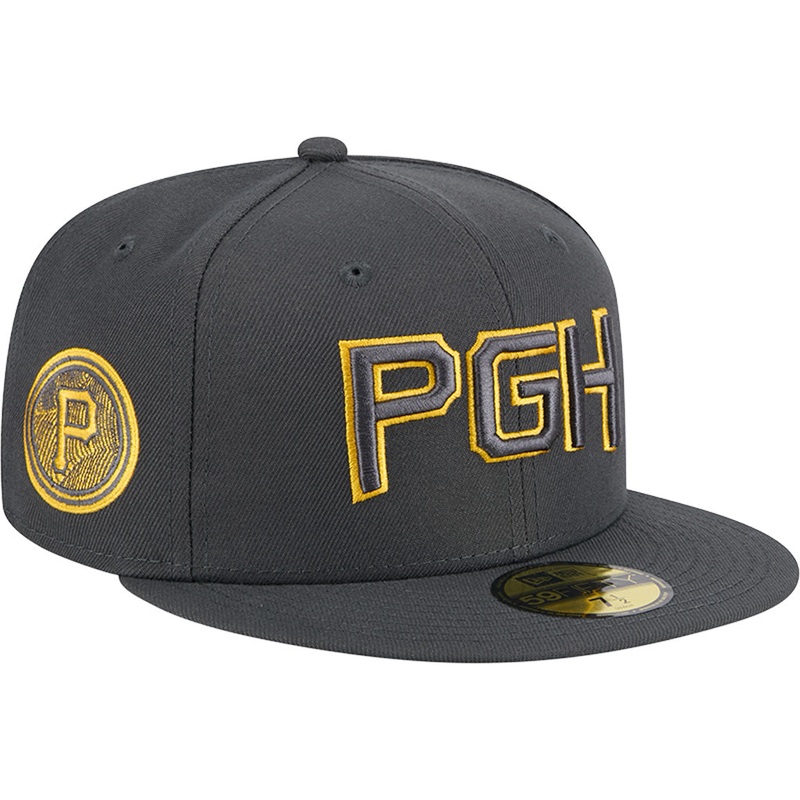 MLB Pittsburgh Pirates New Era City Connect Fan Pack 59FIFTY Fitted Hat – Charcoal