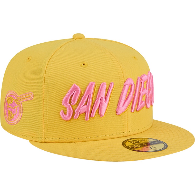 MLB San Diego Padres New Era City Connect Fan Pack 59FIFTY Fitted Hat – Yellow
