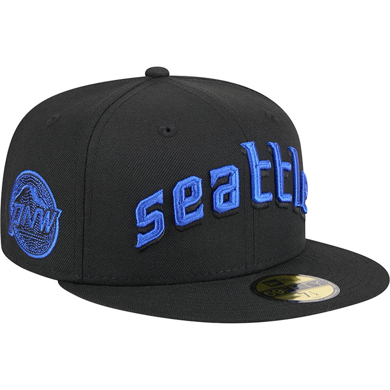 MLB Seattle Mariners New Era City Connect Fan Pack 59FIFTY Fitted Hat – Black