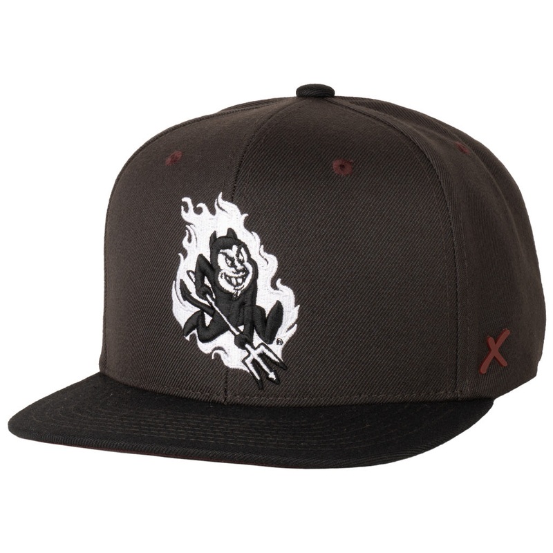 NCAA Arizona State Sun Devils CapX Abyss X12 Snapback Hat – Charcoal