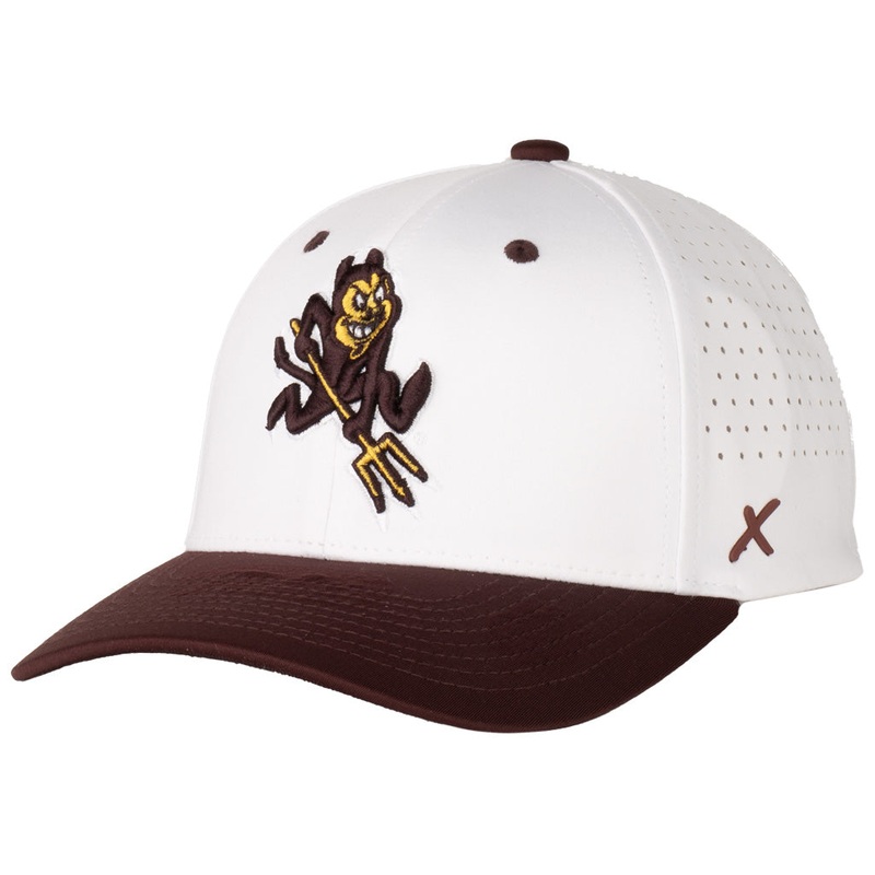 NCAA Arizona State Sun Devils CapX Advent X5 Flex Fit Hat – White
