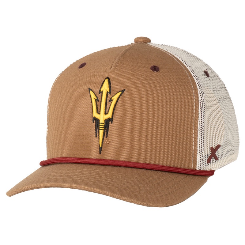 NCAA Arizona State Sun Devils CapX Canvas X8 Snapback Hat – Brown