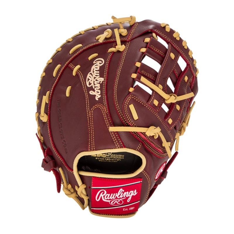 Rawlings Sandlot 12.5″ First Base Mitt  SFM18S (Burgundy/Sherry)