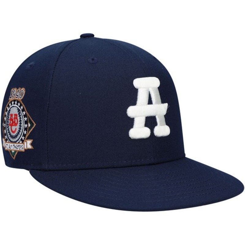Rings & Crwns  Atlanta Black Crackers Team Fitted Hat – Navy
