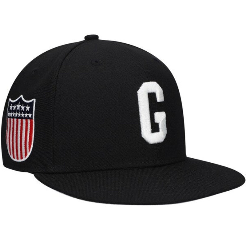 Rings & Crwns  Homestead Grays Team Fitted Hat – Black