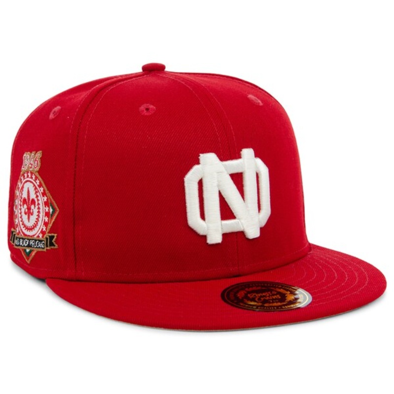 Rings & Crwns  New Orleans Black Pelicans Team Fitted Hat – Red