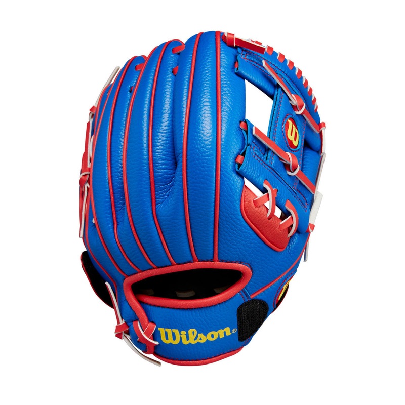 Wilson 2024 A200 EZ Catch 10 Inch Youth Baseball Glove – Royal/Red/Yellow