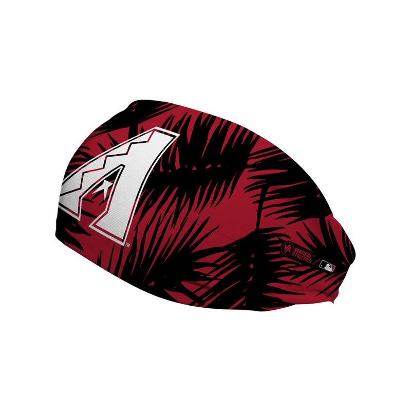 MLB Arizona Diamondbacks Vertical Athletics Big Palm Cap Logo Headband – Red