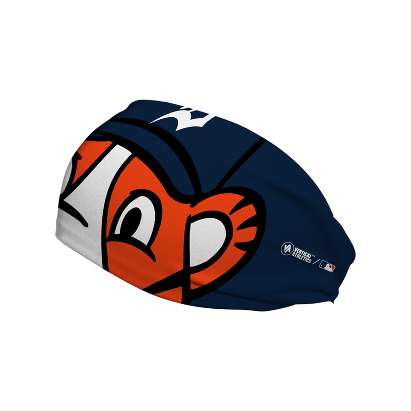 MLB Detroit Tigers Vertical Athletics Mascot Stare Headband – Navy