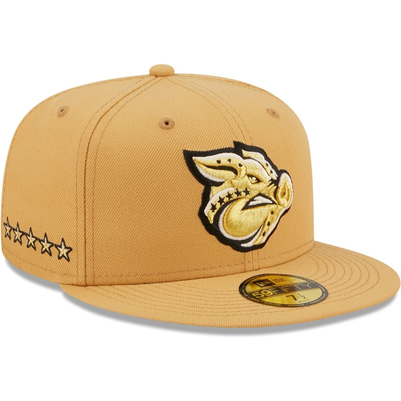 New Era Lehigh Valley IronPigs Tan 59FIFTY Fitted Hat
