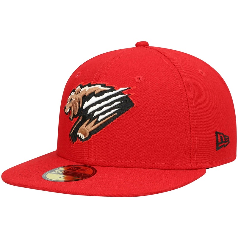 New Era Red Fresno Grizzlies Home Authentic Collection 59FIFTY Fitted Hat