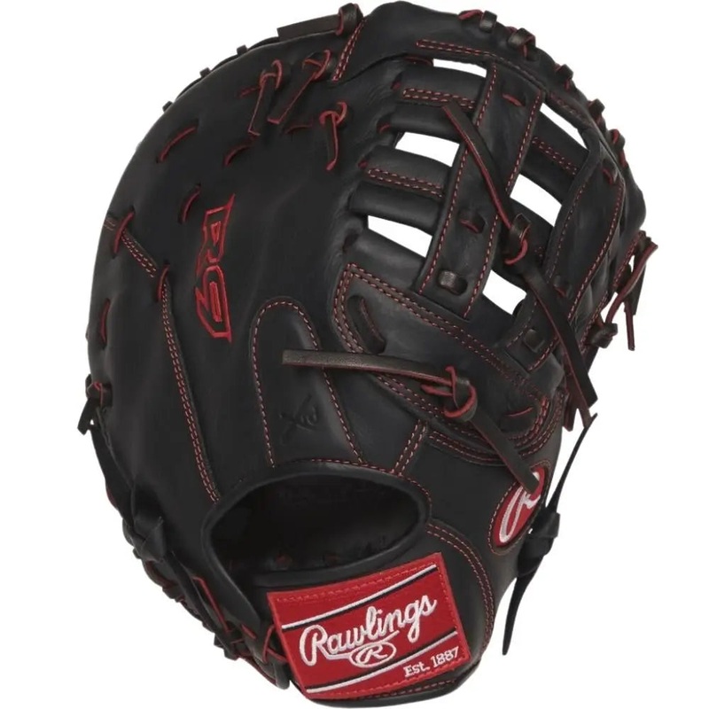 Rawlings R9YPTFM16B Glove RHT Black Red