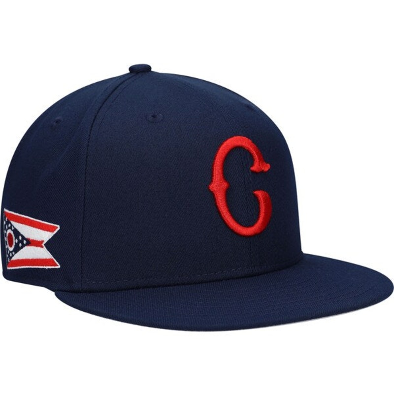 Rings & Crwns  Cleveland Buckeyes Team Fitted Hat – Navy