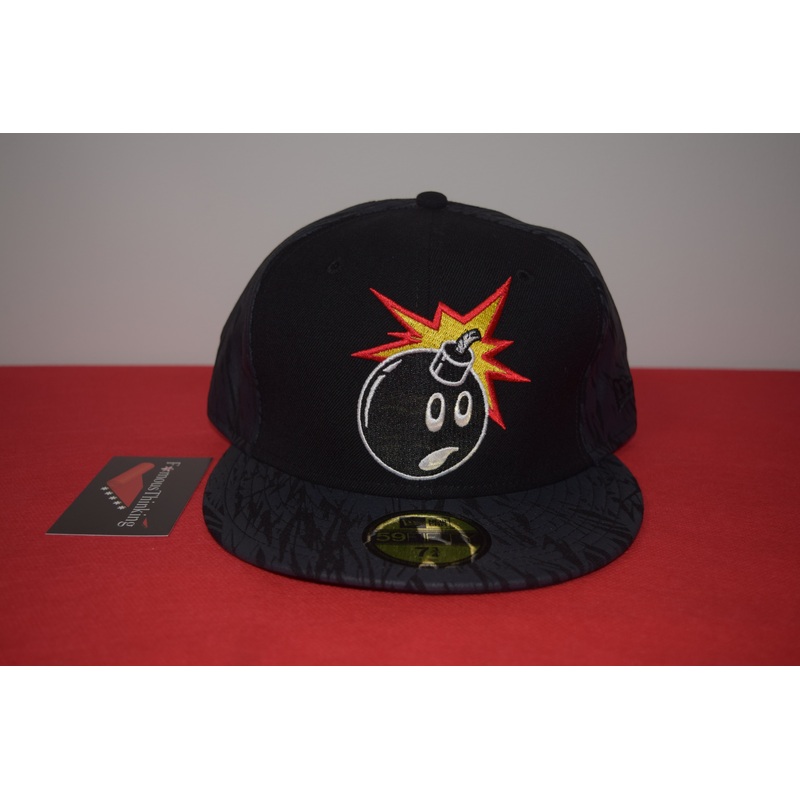 The Hundreds X New Era Grey Line Adam Bomb Fitted 59Fifty