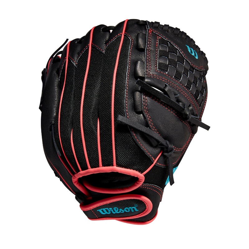 Wilson A440 Flash 11.5″ FastPitch Glove – Black / Pink (WBW100416115)