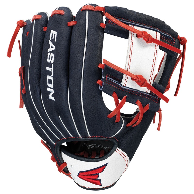 Easton Professional Youth Series 10 Inch PY10USA Baseball Glove – Navy/White/Red