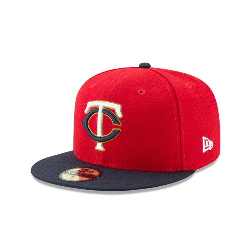 Minnesota Twins New Era Red / Navy Alternate 2 Authentic Collection On-Field 59FIFTY Fitted Hat