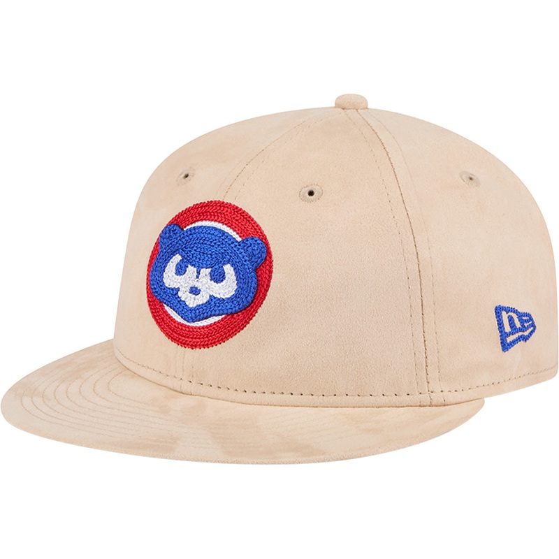 MLB Chicago Cubs New Era Suede Retro Crown 9FIFTY Snapback Hat – Tan