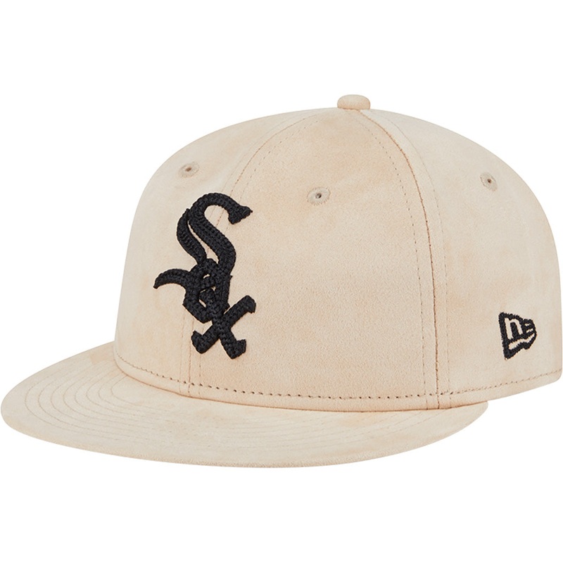 MLB Chicago White Sox New Era Suede Retro Crown 9FIFTY Snapback Hat – Tan