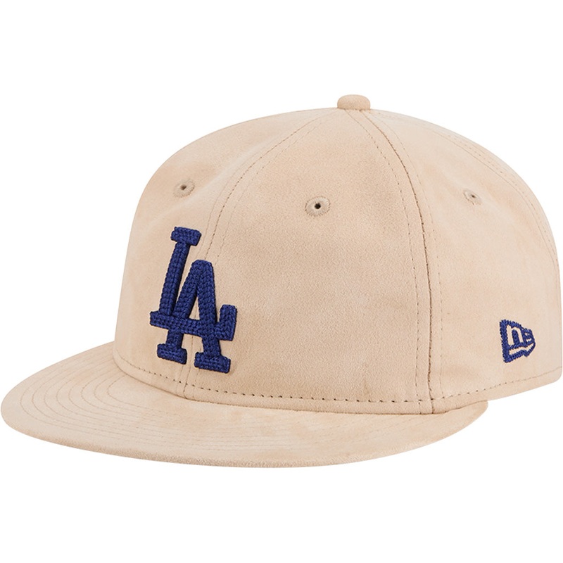 MLB Los Angeles Dodgers New Era Suede Retro Crown 9FIFTY Snapback Hat – Tan