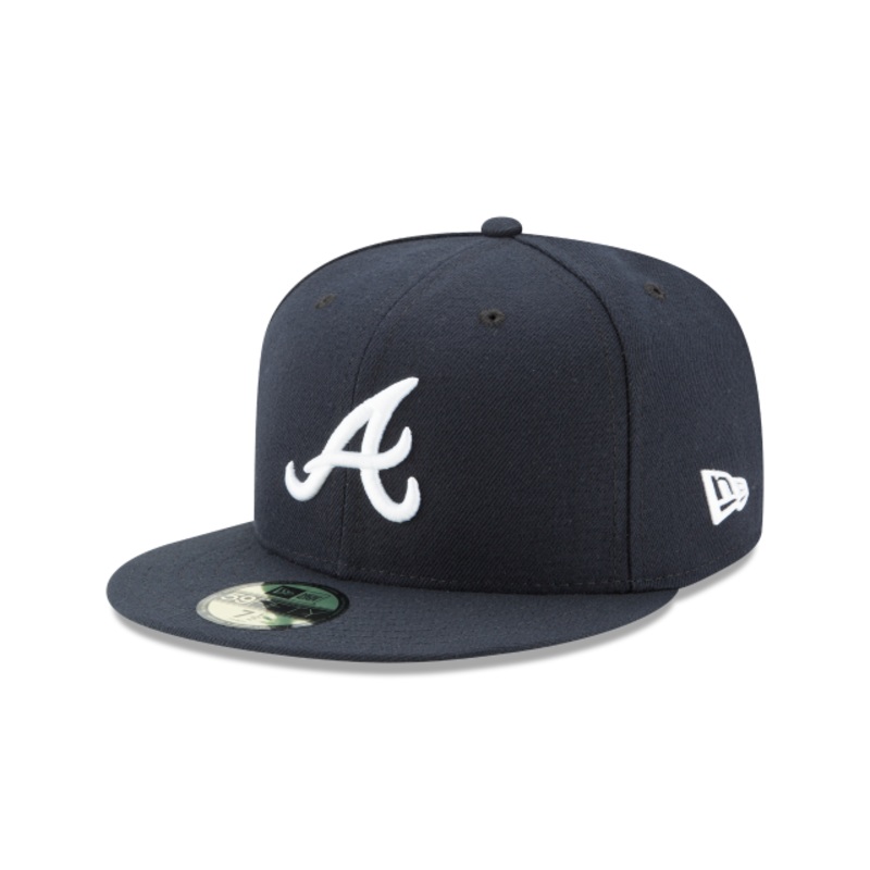 New Era 59FIFTY Atlanta Braves Road Authentic Collection On-Field Fitted Hat