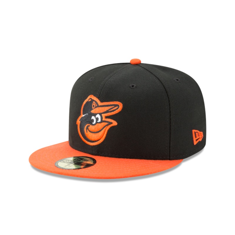 New Era 59FIFTY Baltimore Orioles Road Authentic Collection On-Field Fitted Hat