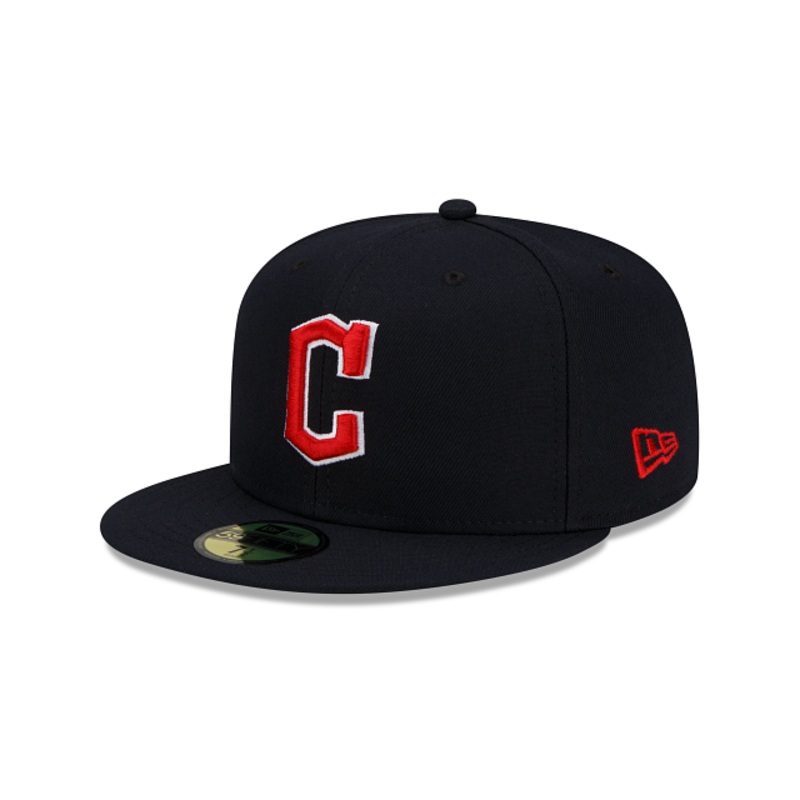 New Era 59FIFTY Cleveland Guardians Road Authentic Collection Fitted Hat – Dark Navy