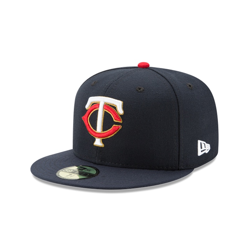 New Era 59FIFTY Minnesota Twins Alternate 2022 Authentic Collection On-Field Fitted Hat – Navy