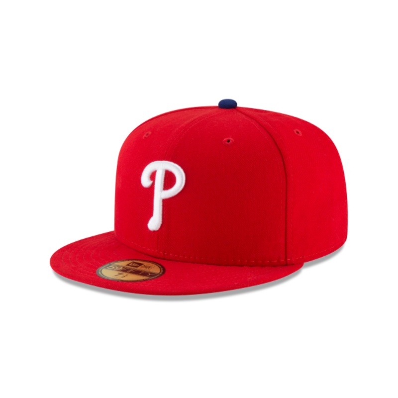 New Era 59FIFTY Philadelphia Phillies Game Authentic Collection On-Field Fitted Hat – Red