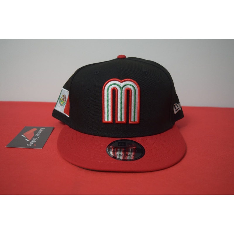 New Era Mexico Black Dome Red Visor Snapback 9Fifty