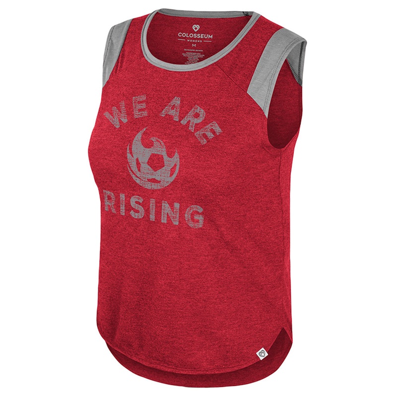 Phoenix Rising Women’s Colosseum Grateful Muscle Tank Top – Red