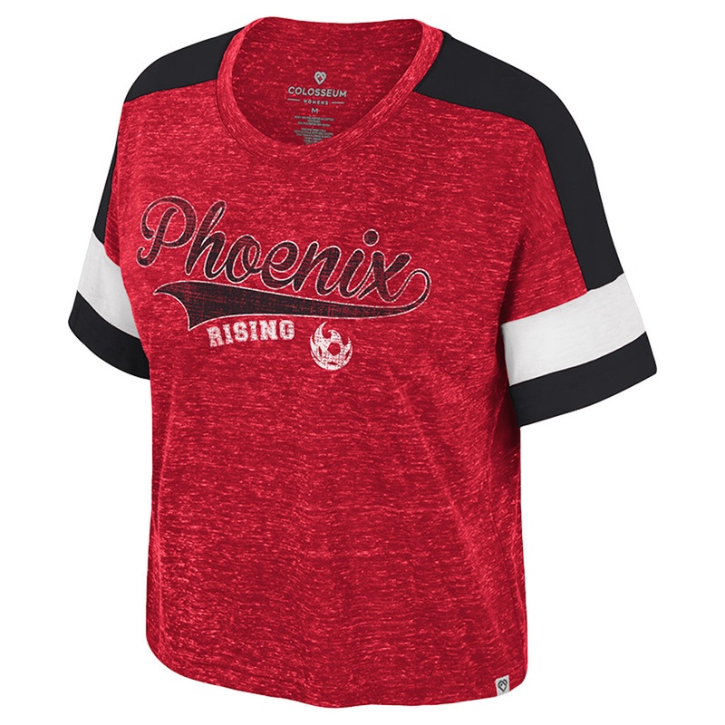 Phoenix Rising Women’s Colosseum Ruth Scoop Neck T-Shirt – Red