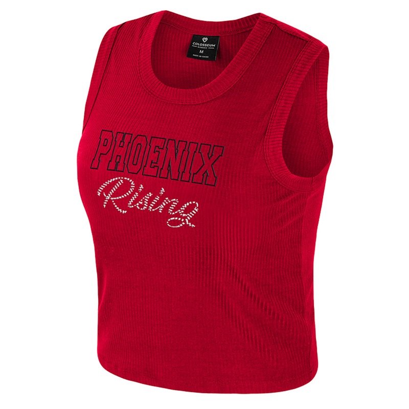 Phoenix Rising Women’s Colosseum Sublime Ribbed Tank Top – Red