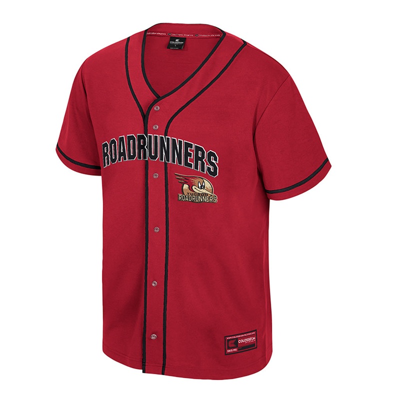 Tucson Roadrunners Youth Colosseum Detonation Baseball Jersey – Red