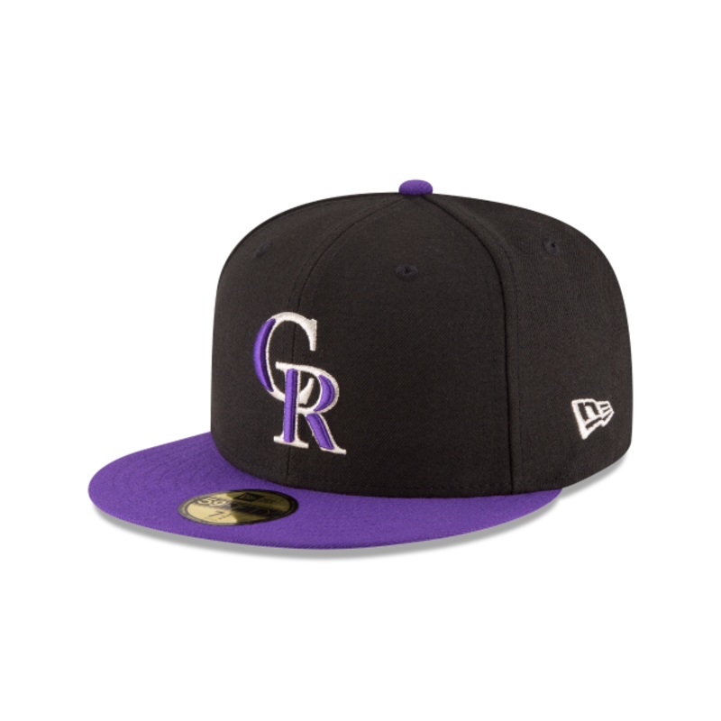 Colorado Rockies New Era 59FIFTY Alternate 1 Authentic Collection On-Field Fitted Hat